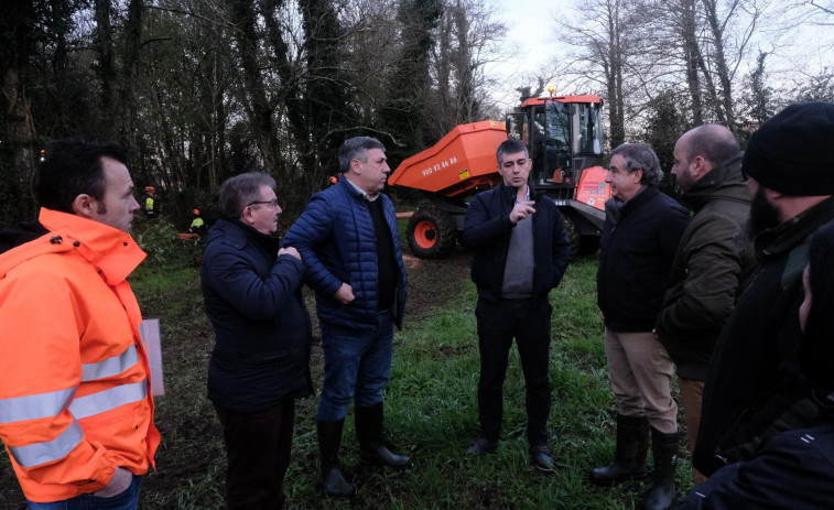 Labores de la Xunta en un tramo con riesgo potencial de inundación del Belelle