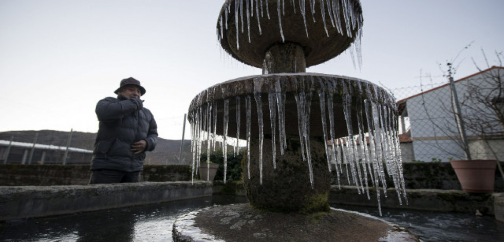 El sur de Ourense estará en la madrugada de este domingo en aviso amarillo por temperaturas por debajo a los -4 grados