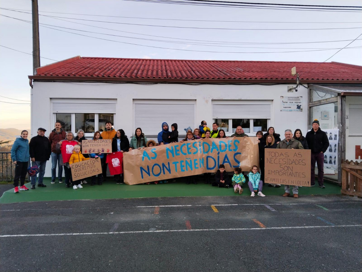 Protesta ANPA escuelas unitarias CRA Valdoviño