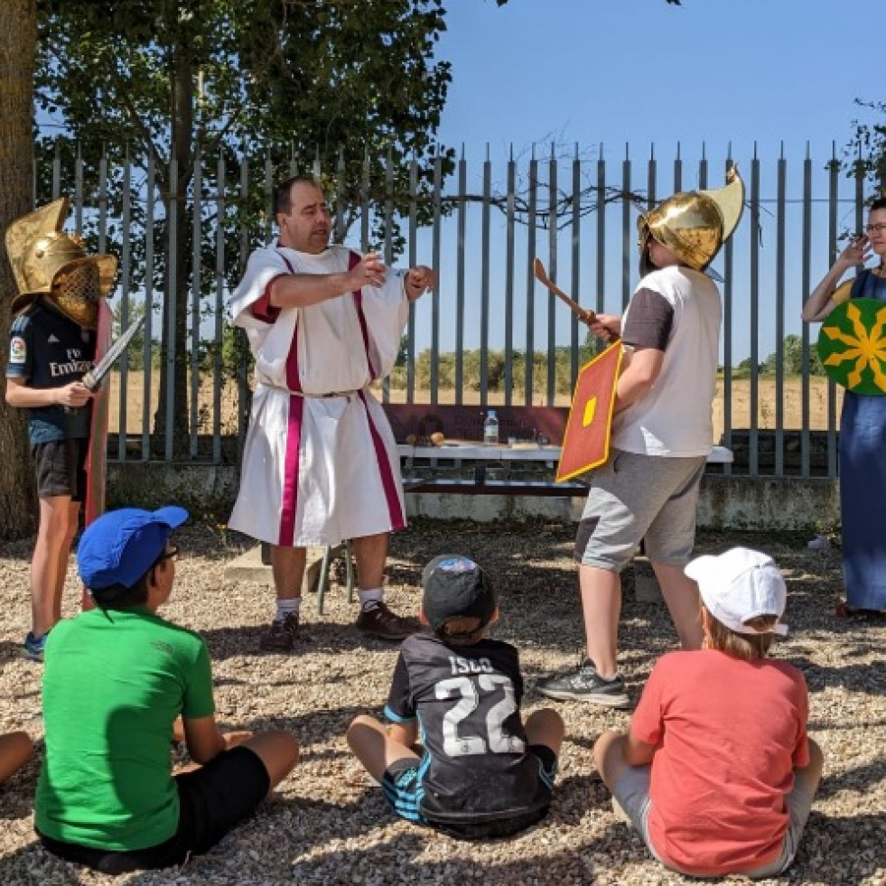 El Centro de Interpretación de Caldoval despide el año con un taller de gladiadores