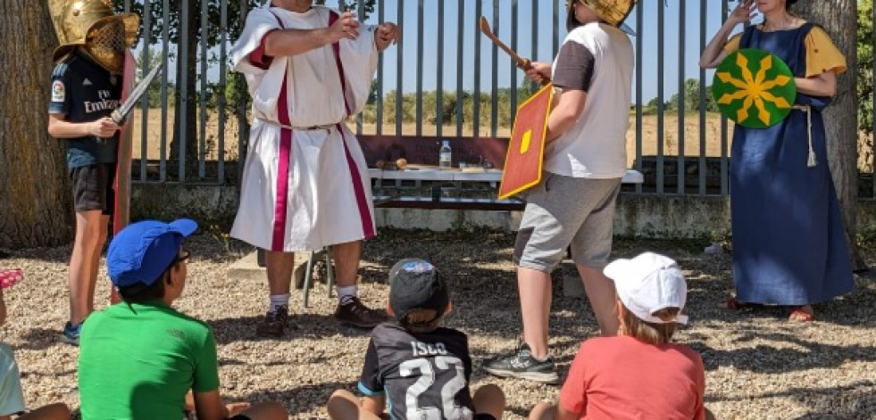 El Centro de Interpretación de Caldoval despide el año con un taller de gladiadores