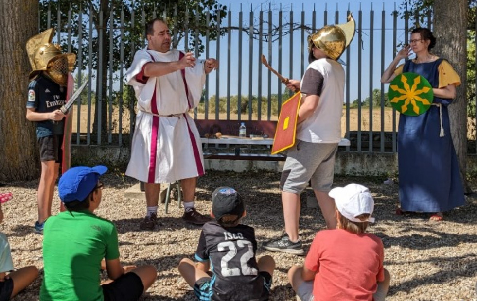 El Centro de Interpretación de Caldoval despide el año con un taller de gladiadores