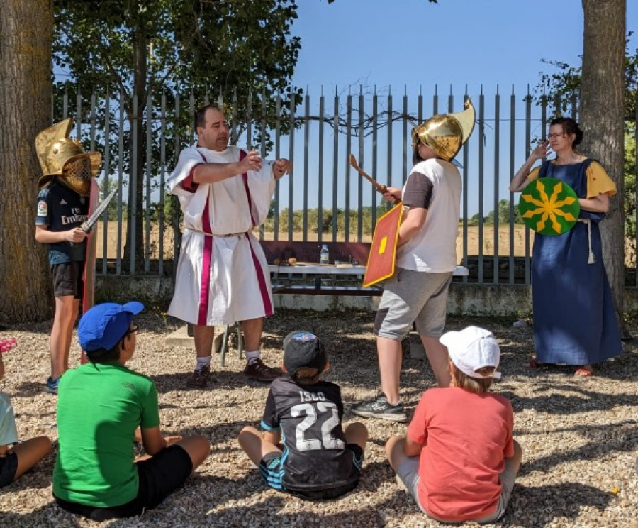 El Centro de Interpretación de Caldoval despide el año con un taller de gladiadores