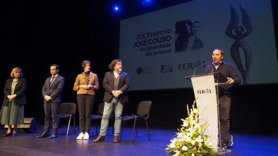 Ferrol deja marchar el premio a la libertad de prensa al retirarse la contribución  del Concello