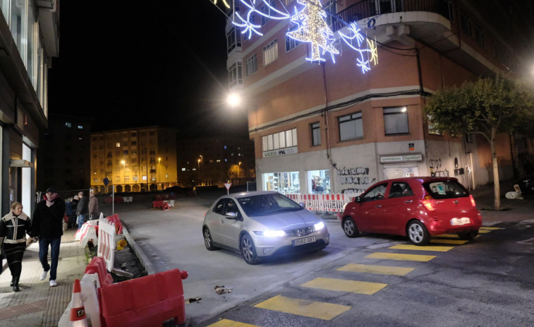 Reabre la calle Nova de Caranza y el tramo entre Porta Nova y la glorieta de la Trinchera