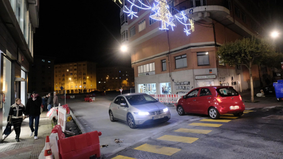 Reabre la calle Nova de Caranza y el tramo entre Porta Nova y la glorieta de la Trinchera