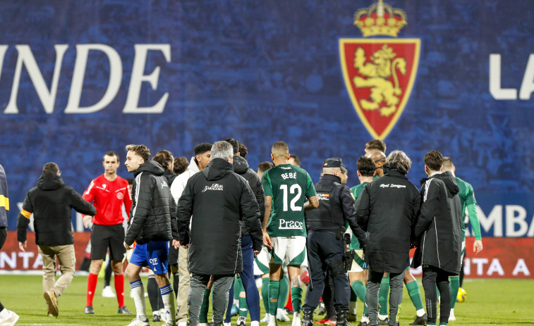 Las imágenes del Zaragoza-Racing de Ferrol