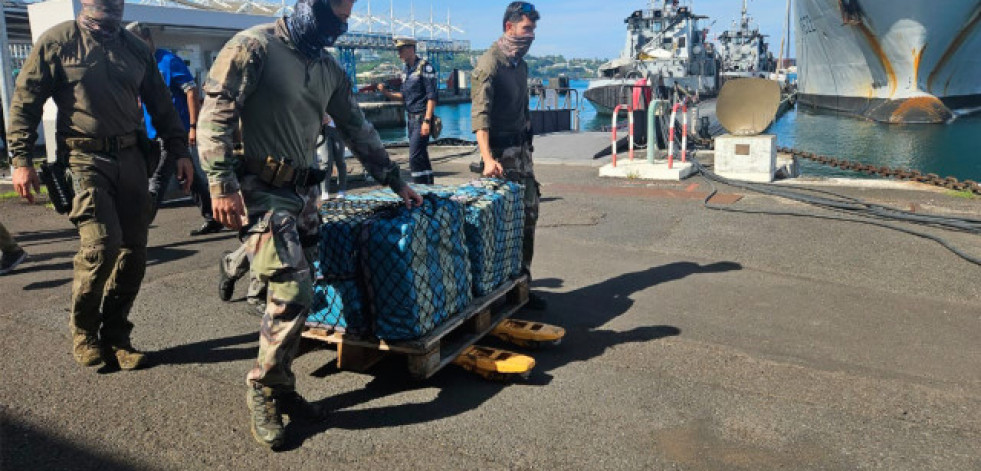 Incautados en Tahití 524 quilos de cocaína nun barco pesqueiro con base en Vigo