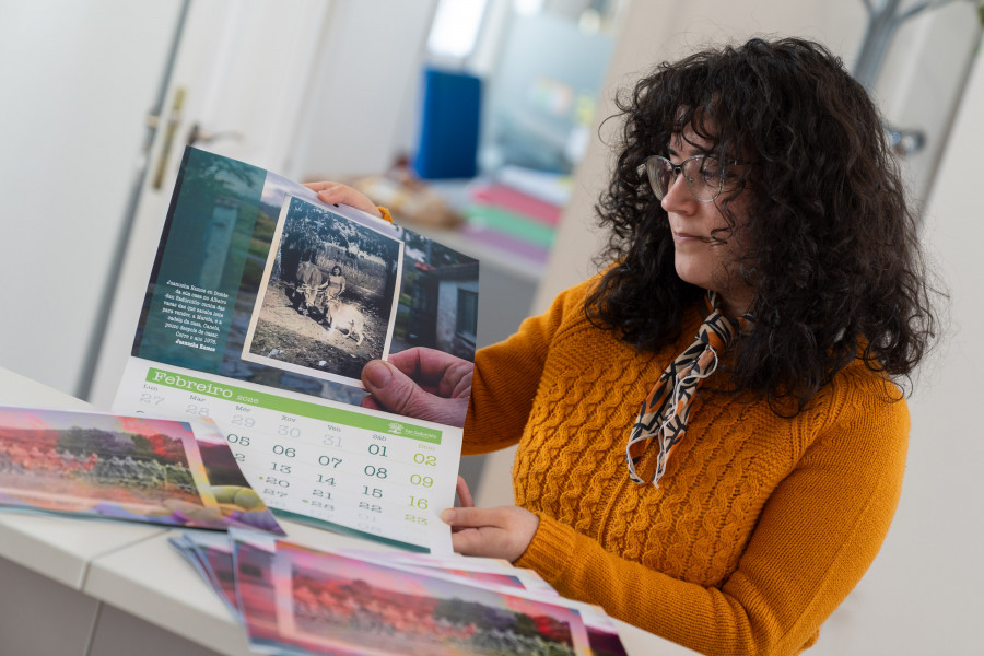 Las historias de las mujeres del rural protagonizan el calendario de San Sadurniño