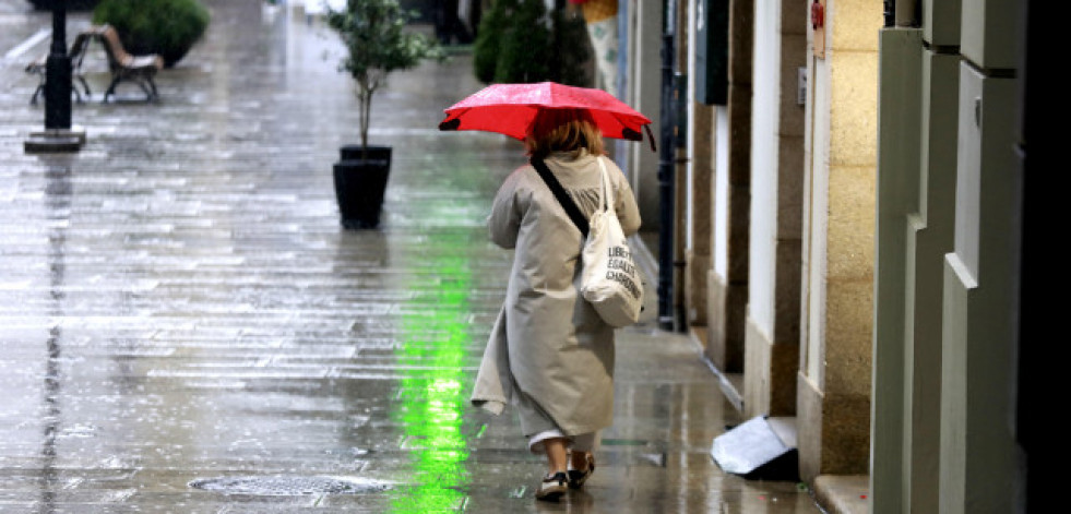 Lluvias generalizadas y rachas de viento superiores a los 80 km/h este domingo en Galicia