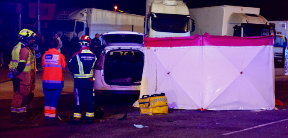 Fallece un repartidor tras chocar contra un taxi en Rubiáns