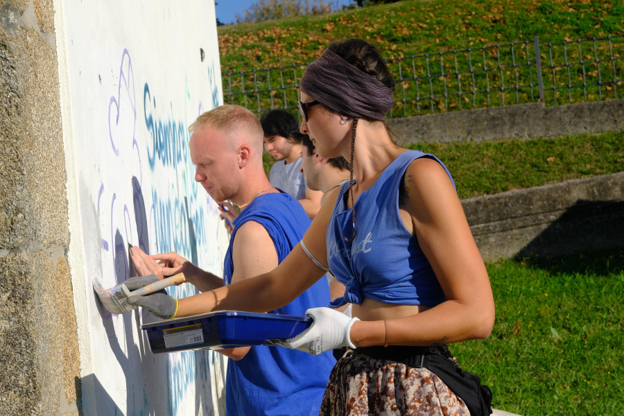 Los voluntarios de Xeración mejoran Ferrol y lo dan a conocer en el panorama internacional