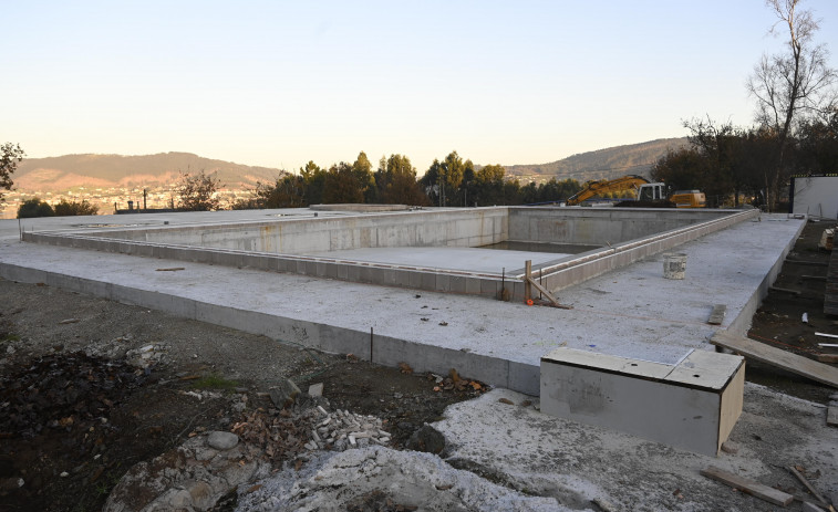 Las obras de la piscina de O Couto estarán finalizadas en marzo