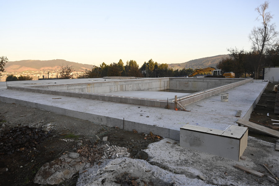 Las obras de la piscina de O Couto estarán finalizadas en marzo