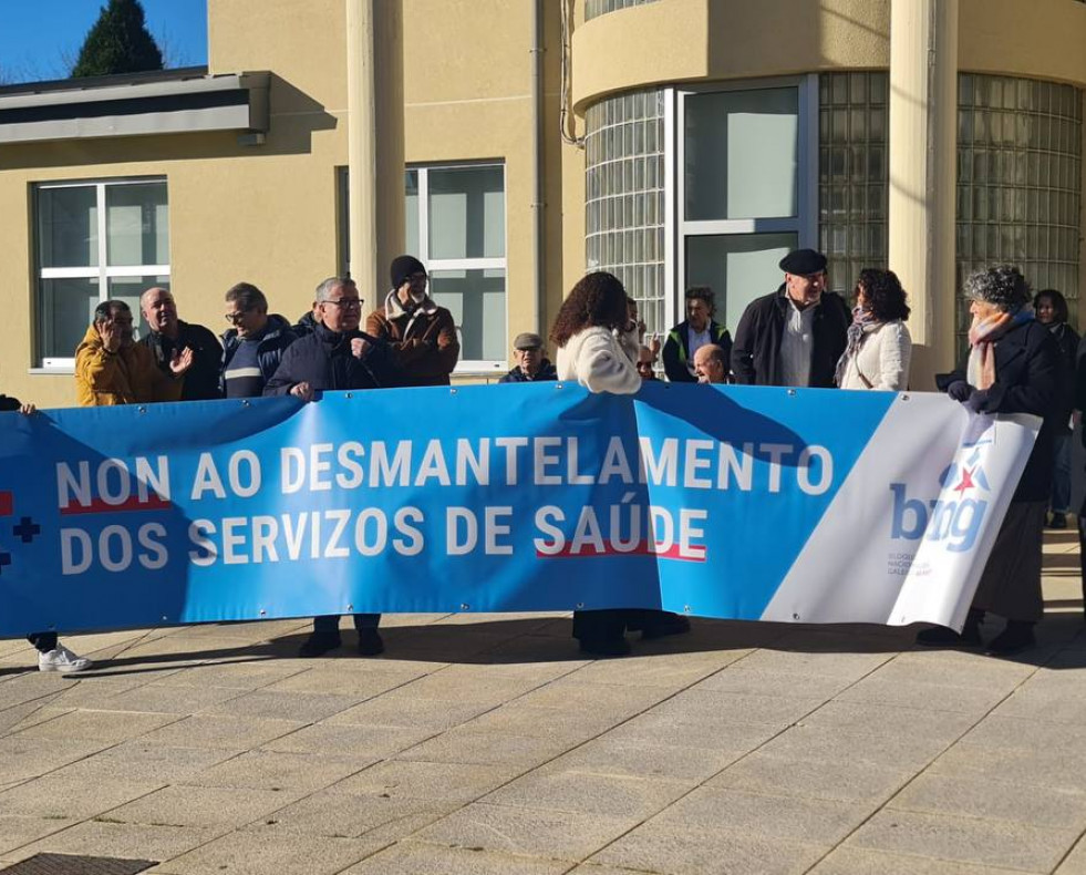 Manifestacion BNG Centro salud As Pontes