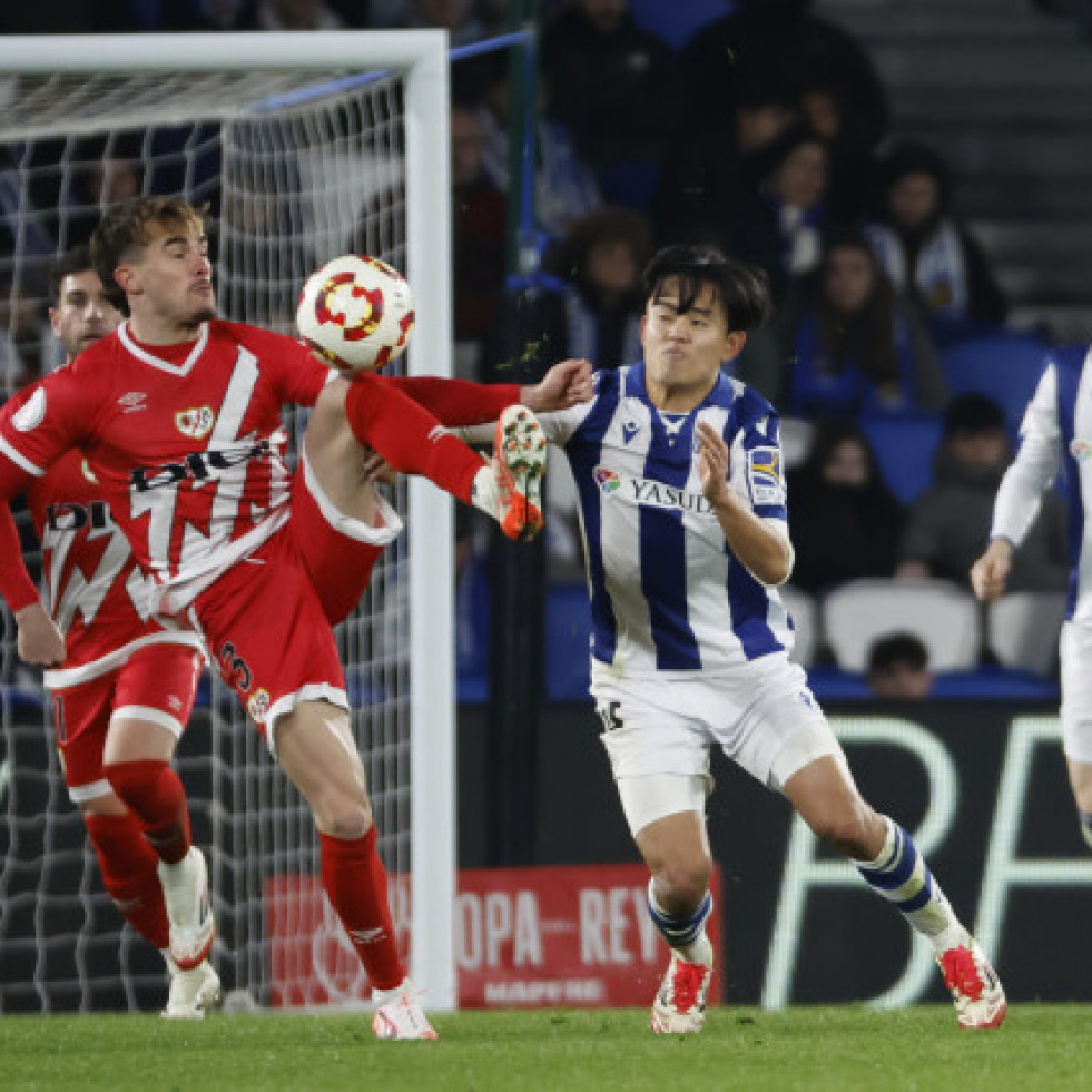 La Real Sociedad vence al Rayo y se vuelve a ilusionar con la Copa del Rey (3-1)