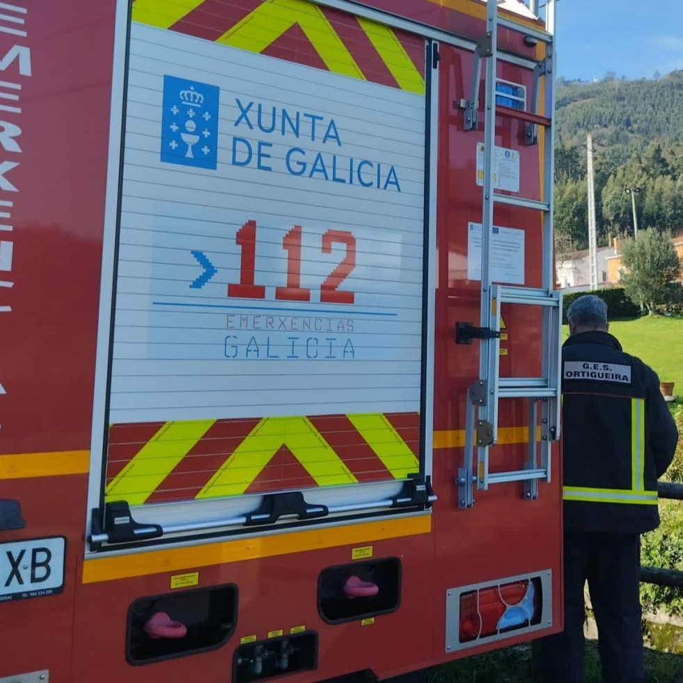 Arde una vivienda en San Salvador de Couzadoiro, Ortigueira