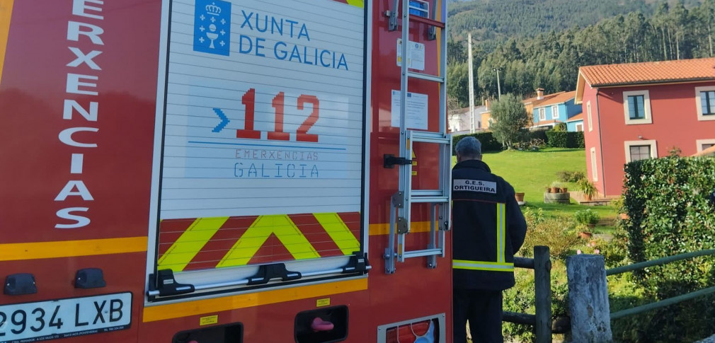 Arde una vivienda en San Salvador de Couzadoiro, Ortigueira