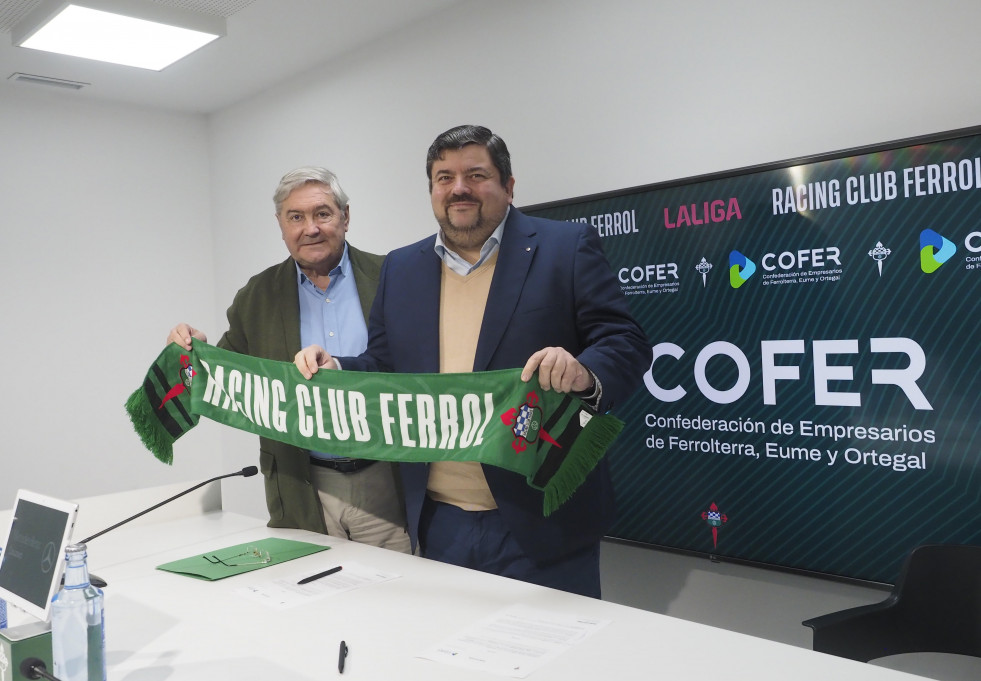 El Racing de Ferrol firma un acuerdo de colaboración con Cofer