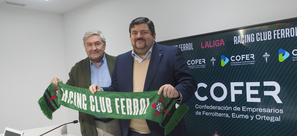 El Racing de Ferrol firma un acuerdo de colaboración con Cofer