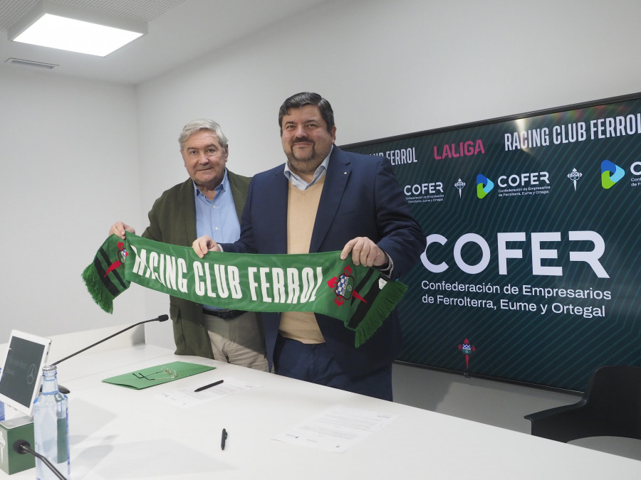 El Racing de Ferrol firma un acuerdo de colaboración con Cofer