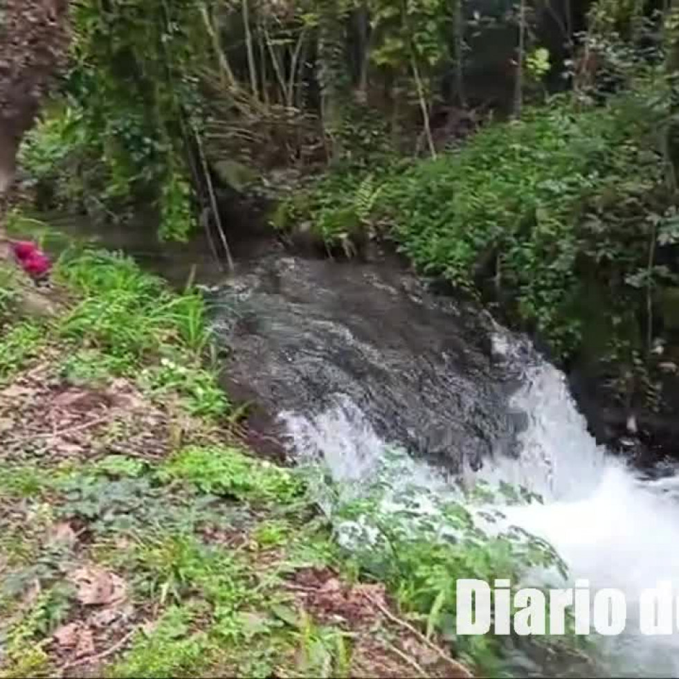 Un tramo del rego de Os Corrais, “en risco de potencial inundación”