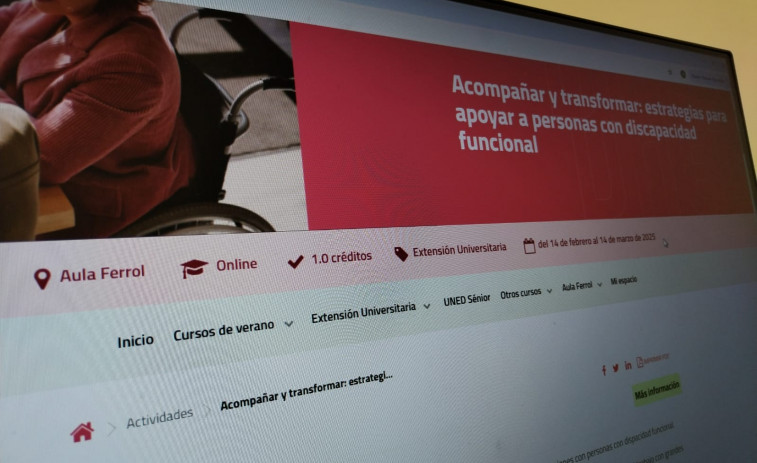 Acompañamiento a la diversidad funcional y las TICs, en el centro de los cursos en línea de la UNED