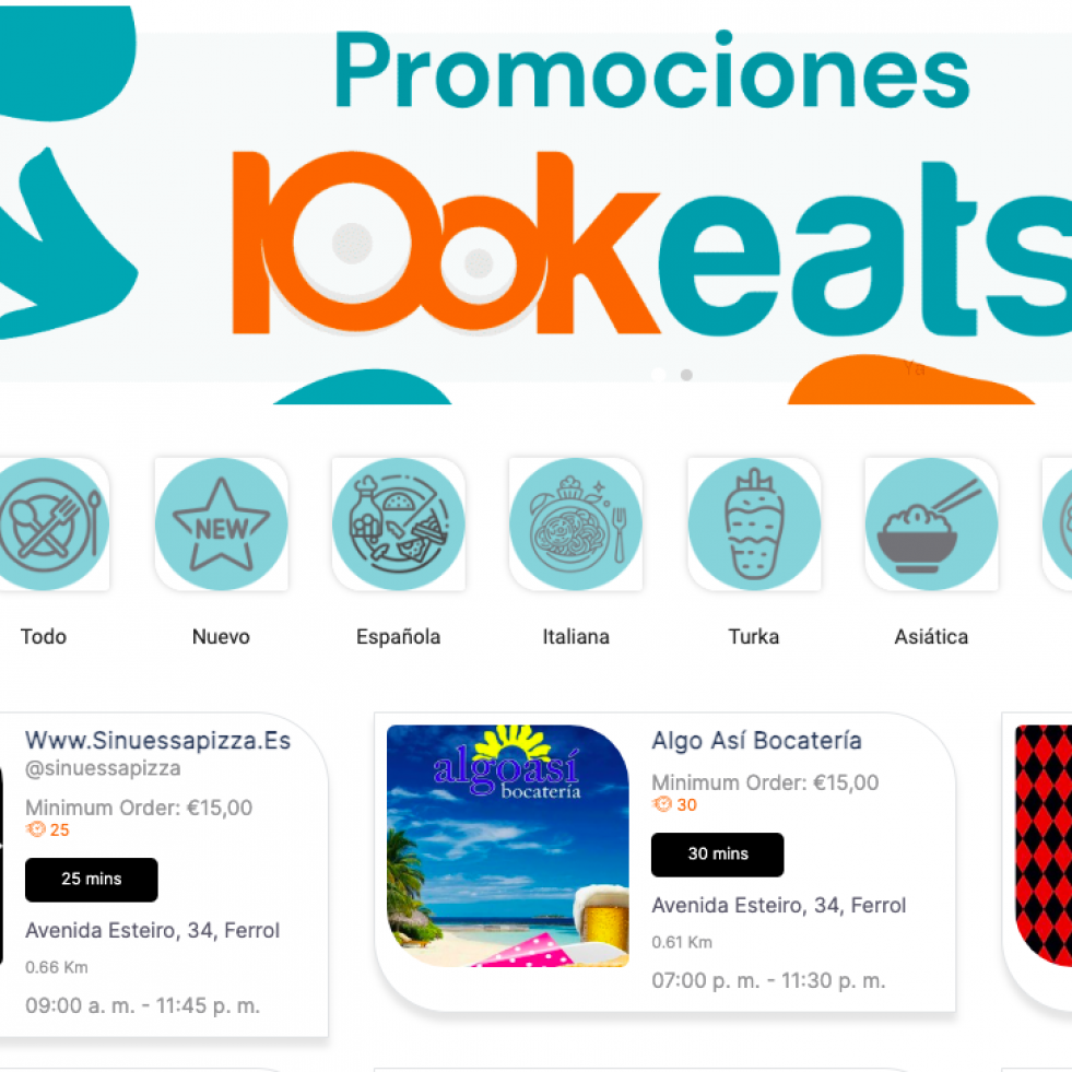 Look Eats sigue creciendo: más restaurantes se suman a la revolución del delivery en Ferrol