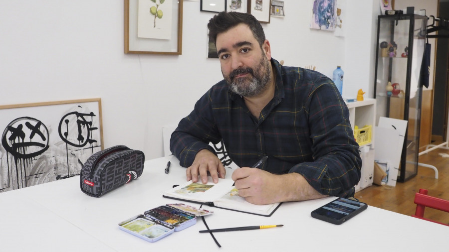 El sketch: una técnica de arte rápido que se enseña en la Escuela de Garabatos de Ferrol