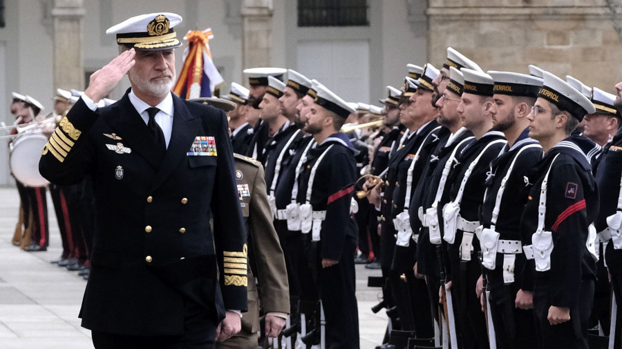 Las seis horas de Felipe VI en Ferrol