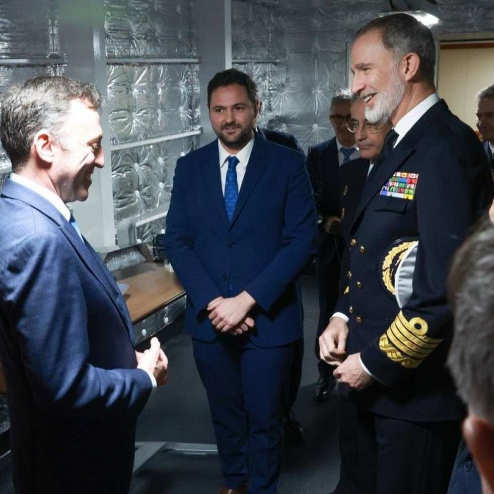 Navantia Ferrol presume de innovación presentando a Felipe VI su SSI, el ‘cerebro’ del buque del futuro