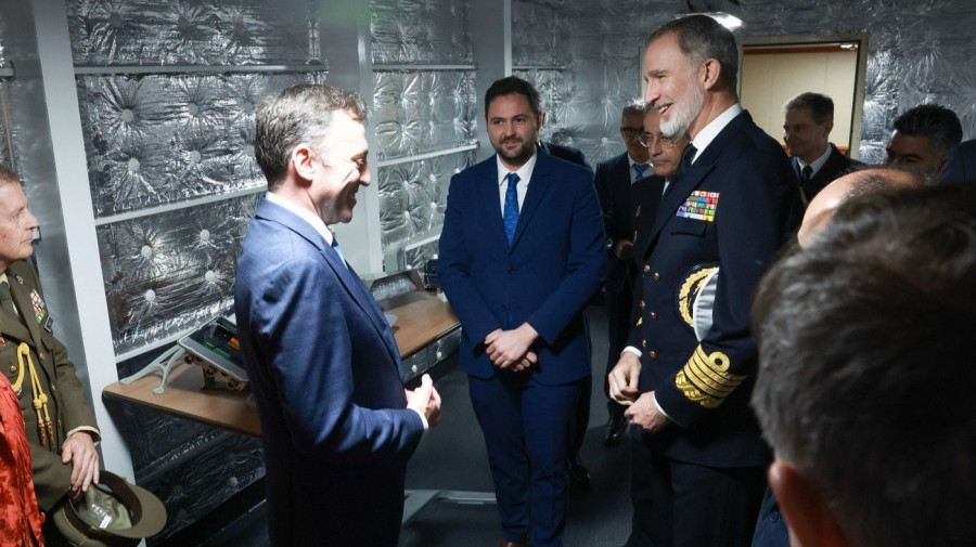 Navantia Ferrol presume de innovación presentando a Felipe VI su SSI, el ‘cerebro’ del buque del futuro