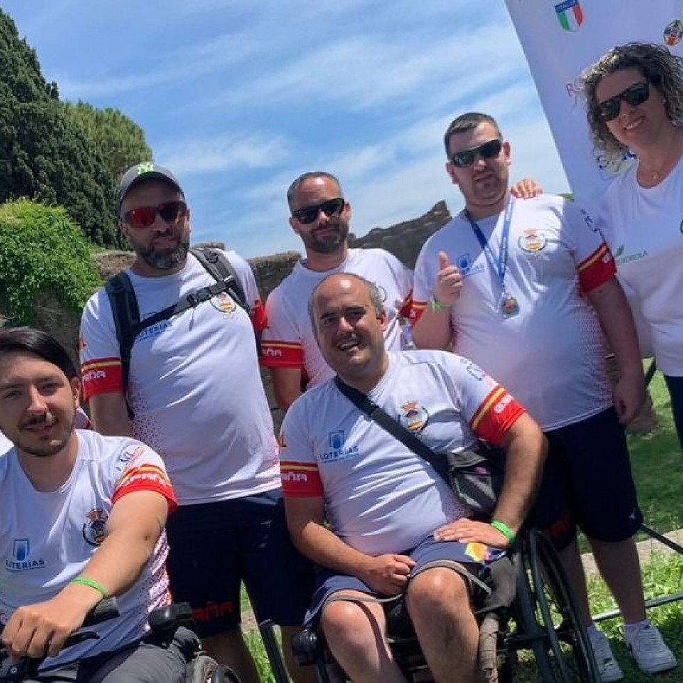 Los valdoviñeses Adrián Orjales y Antonio Hermida, del Arco A Frouxeira, en el Campeonato de España