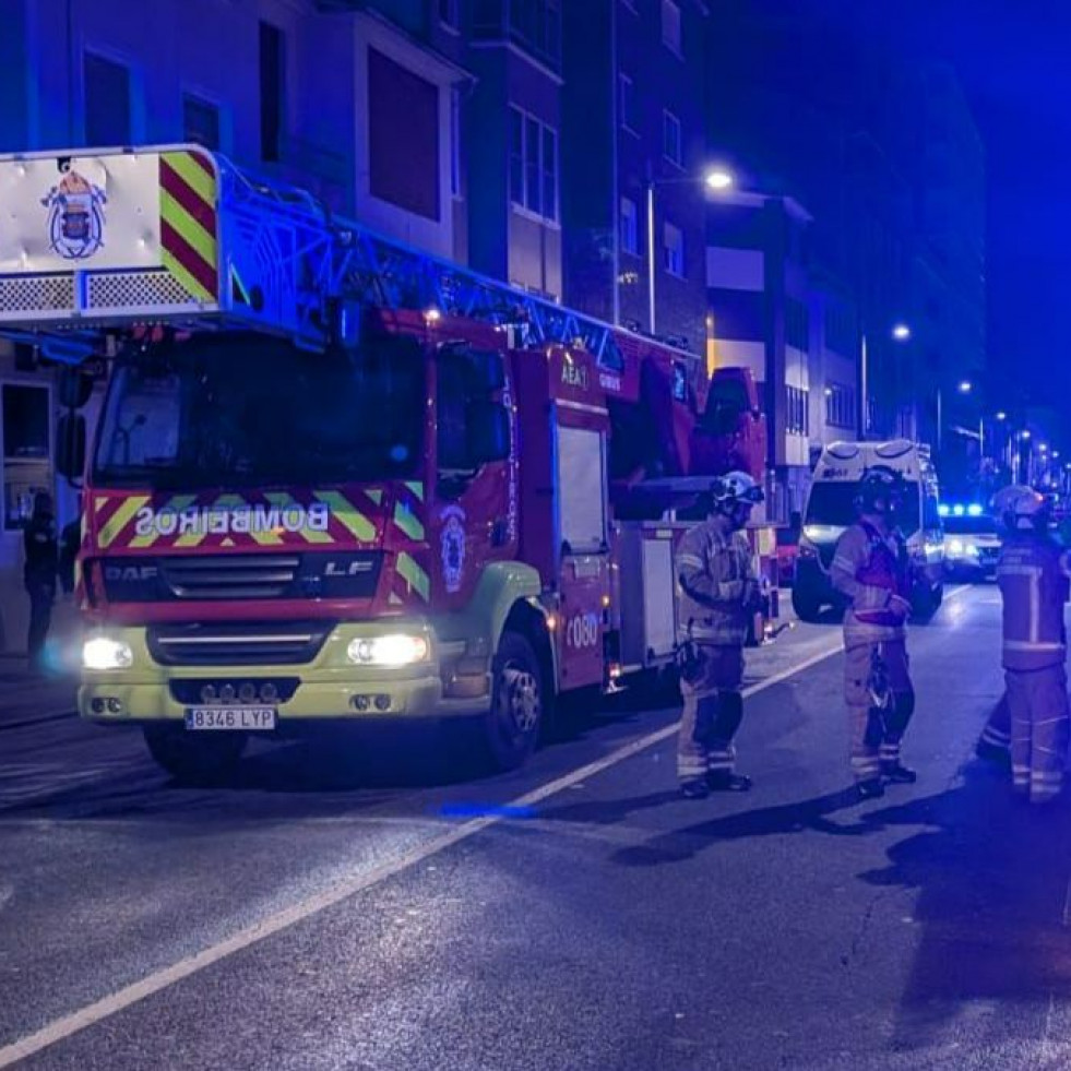 Rescate de madrugada en Ferrol a una persona mayor