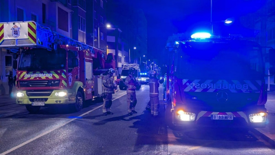 Rescate de madrugada en Ferrol a una persona mayor