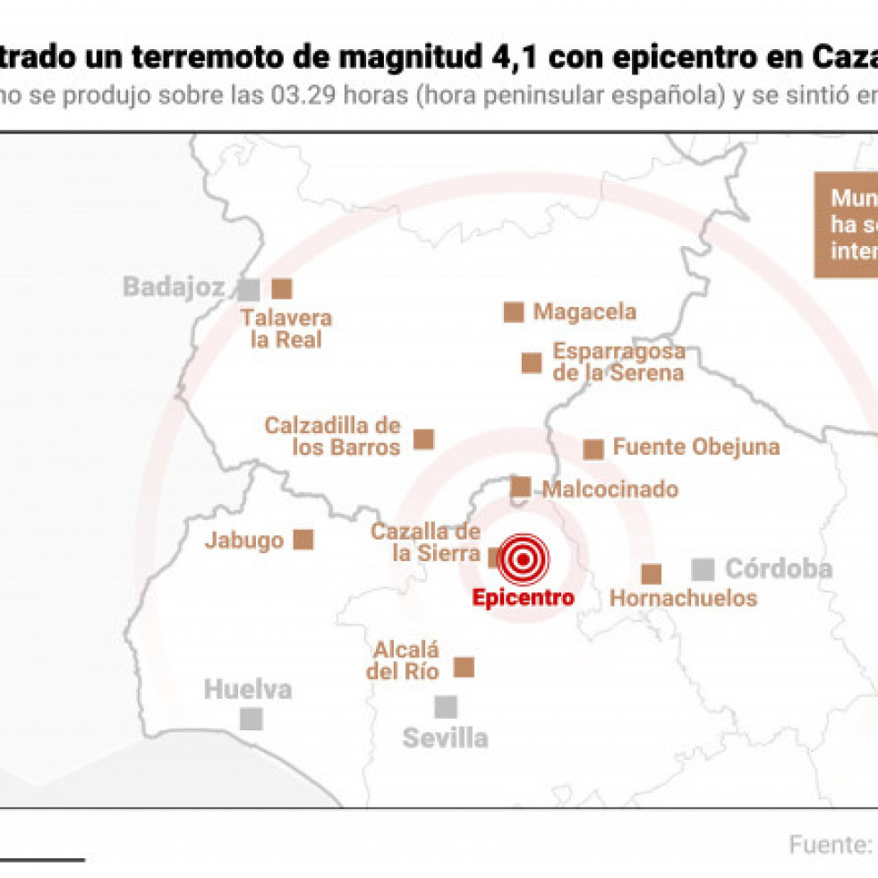 Un terremoto de 4,1 de magnitud sacude Sevilla