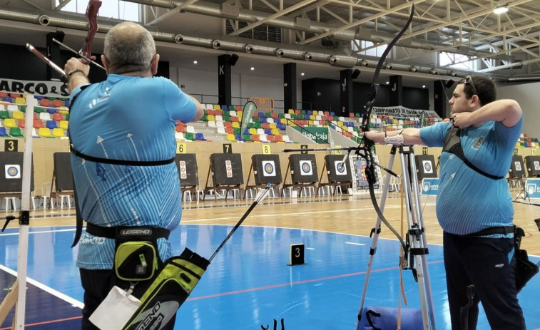 Cara y cruz para los arqueros Adrián Orjales y Antonio Hermida en el Campeonato de España