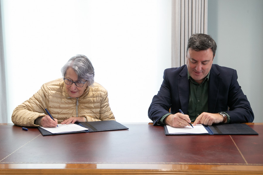 La firma del convenio entre Diputación y Asfedro pone en marcha las obras de O Confurco