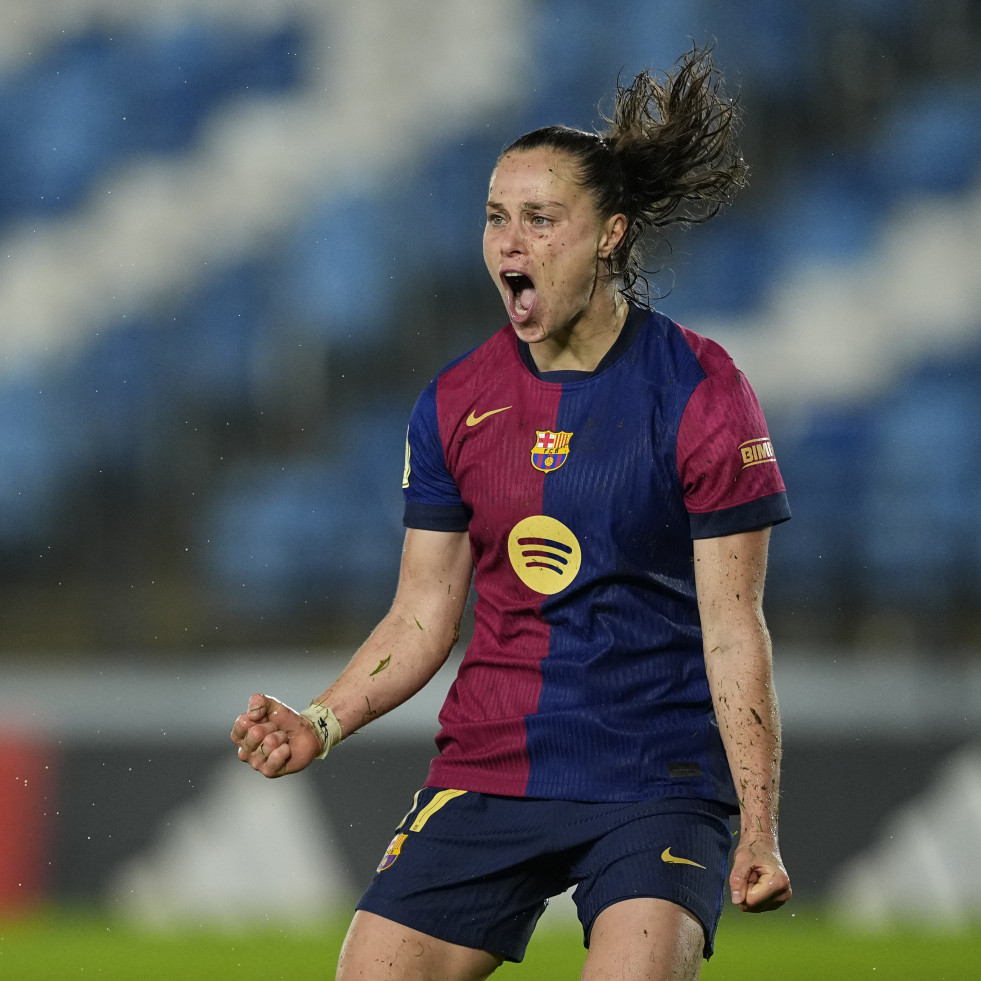 El Barcelona arrasa al Real Madrid en la primera semifinal de la Copa de la Reina (0-5)