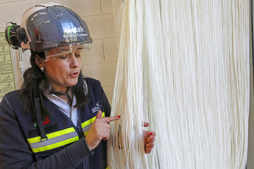 Fibra fabricada por Altri en su planta de Portugal @ EFE