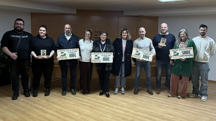 Narón entrega los premios de la X edición de Tapas de Entroido