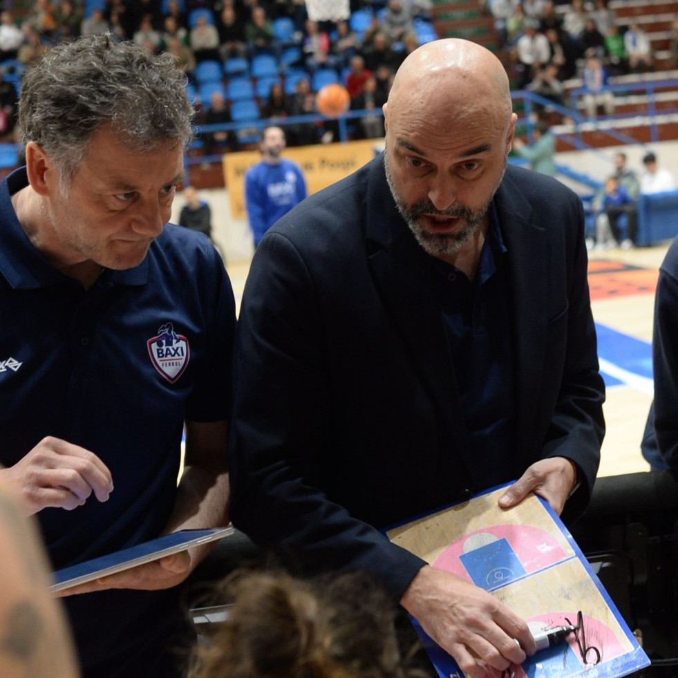 Lino López, entrenador del Baxi Ferrol: 