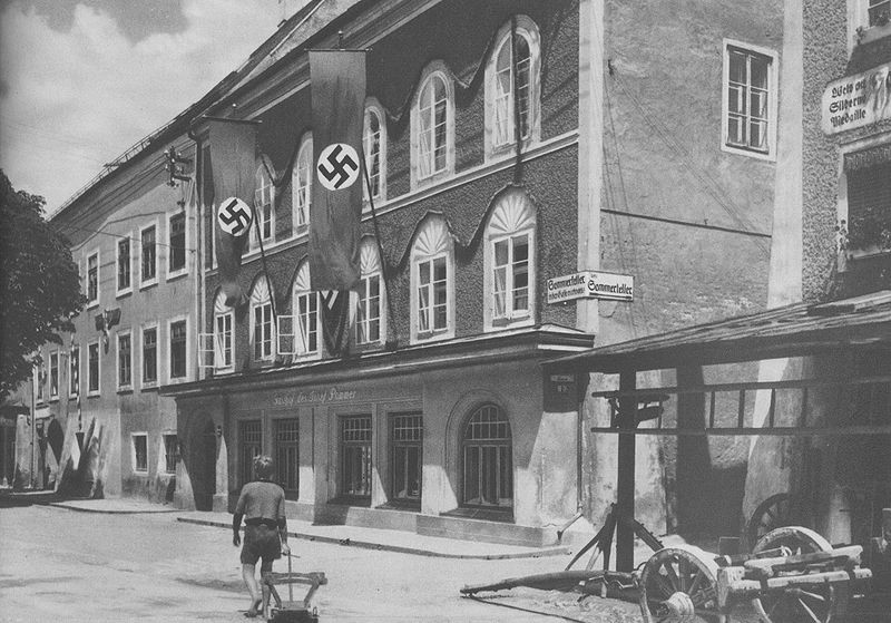 Vista del exterior de la casa de Adolf Hitler en el au00f1o 1938