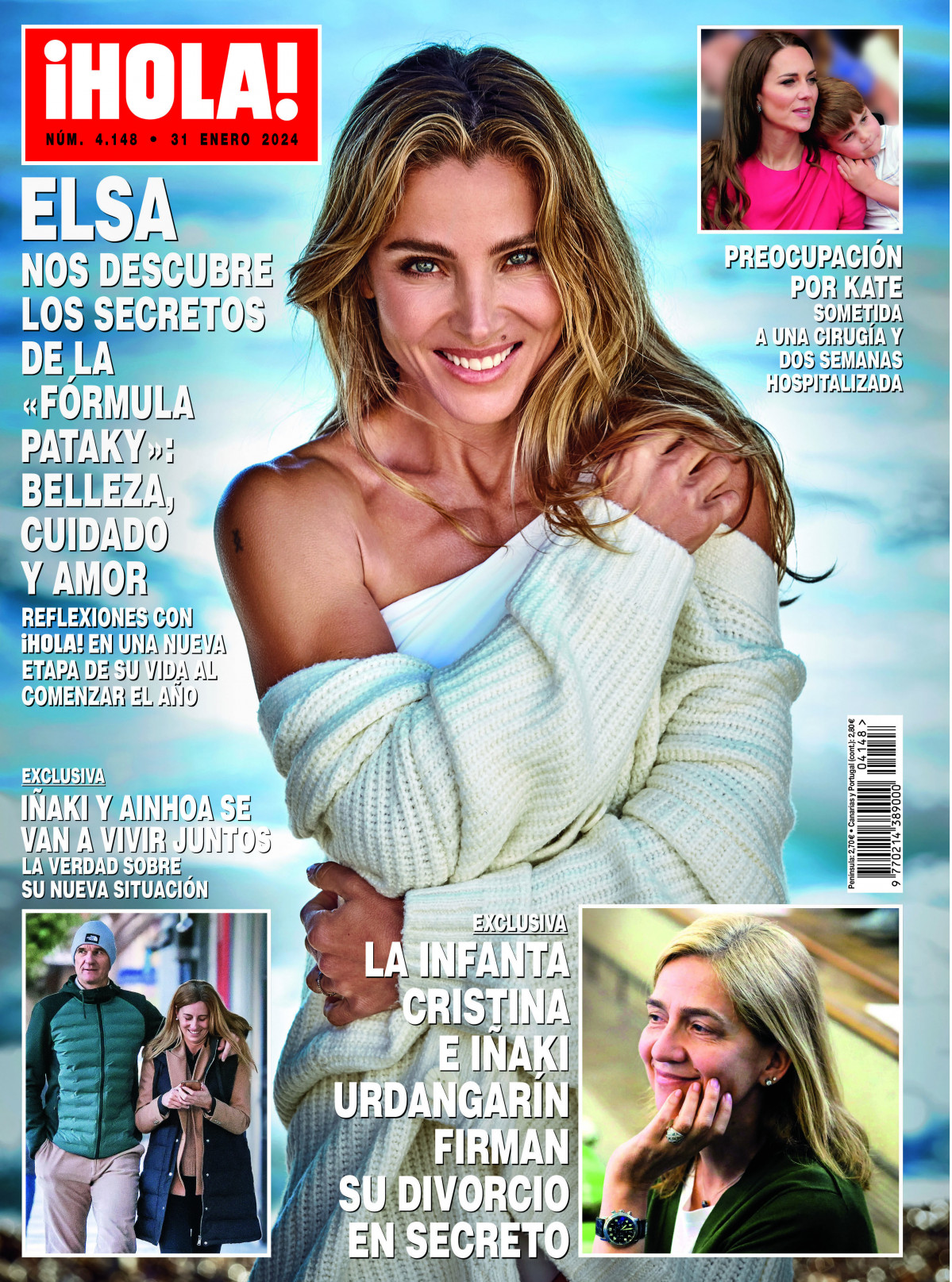 Portada de la revista Hola con la noticia de que la infanta Cristina e Iu00f1aki Urdangarin han firmado el divorcio