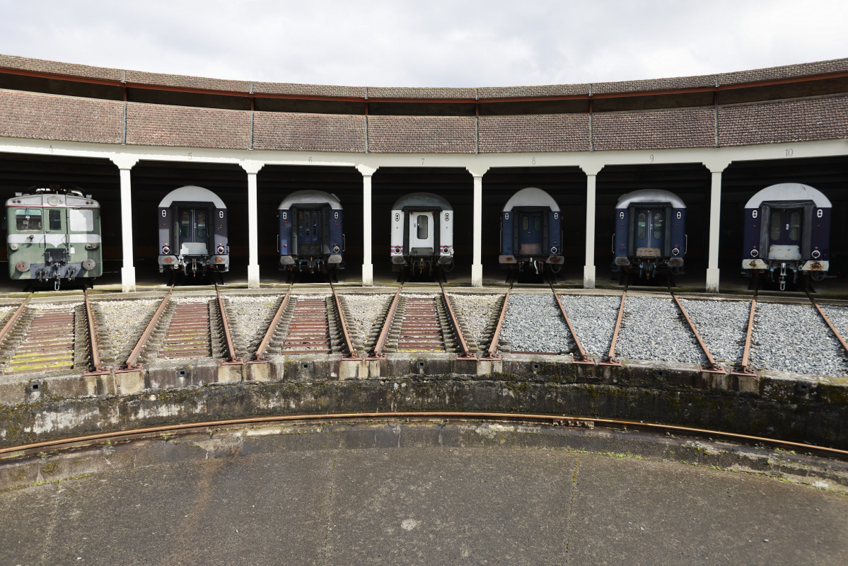 La rotonda ferroviaria en funcionamiento operativa mu00e1s grande y mejor conservada de Espau00f1a uno de los tesoros que alberga el Museo Ferroviario de Galicia @ EFE